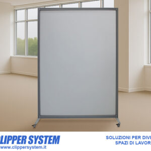 Divisorio autoportante su ruote cm 100x200h - Linea MACRO